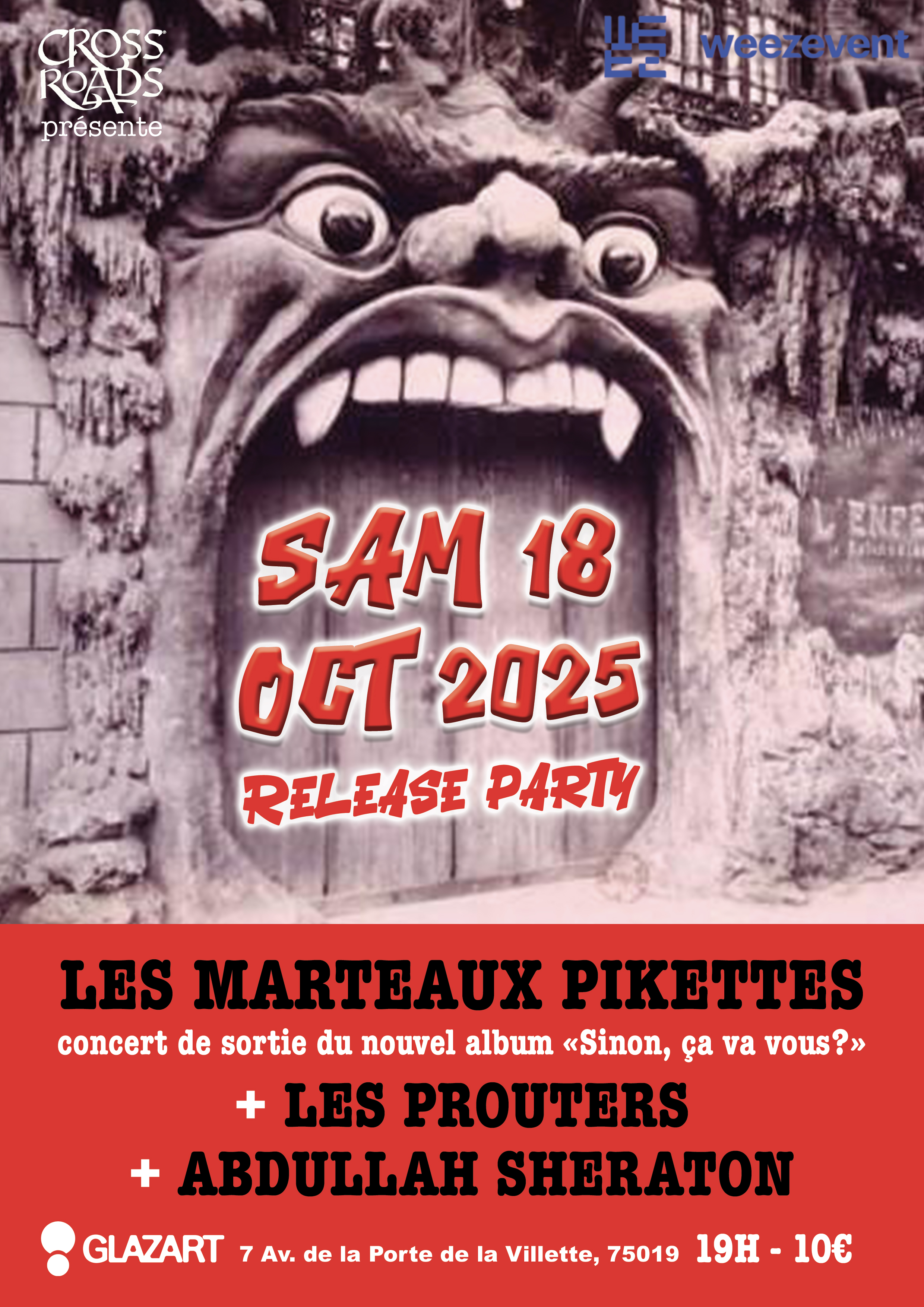 Les Marteaux Pikettes -Release party Glazart 18 octobre 2025